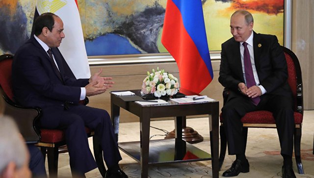 Беседа президентов России и Египта в Сямэне Беседа президентов России и Египта в Сямэне